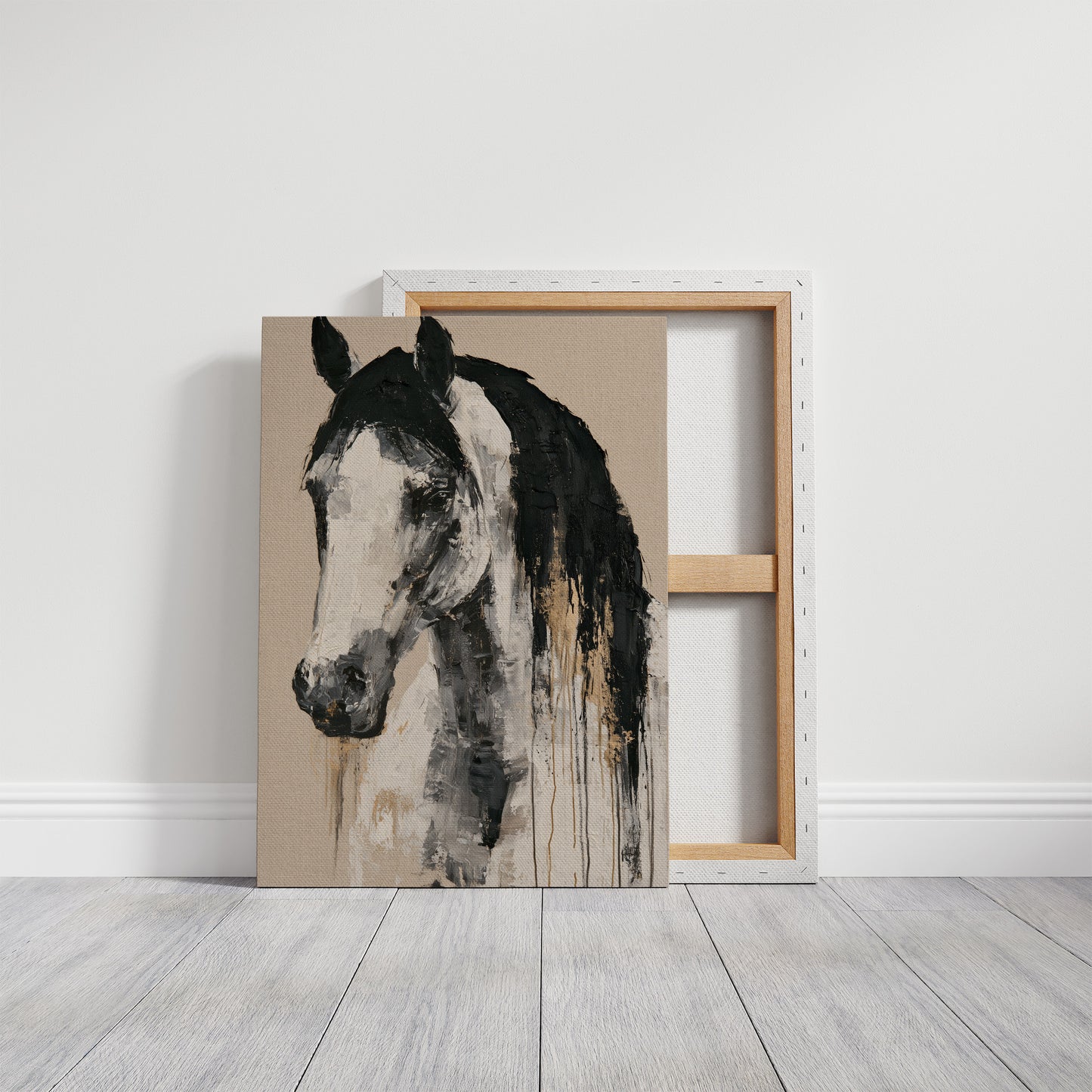 Drip Painted Stallion Study