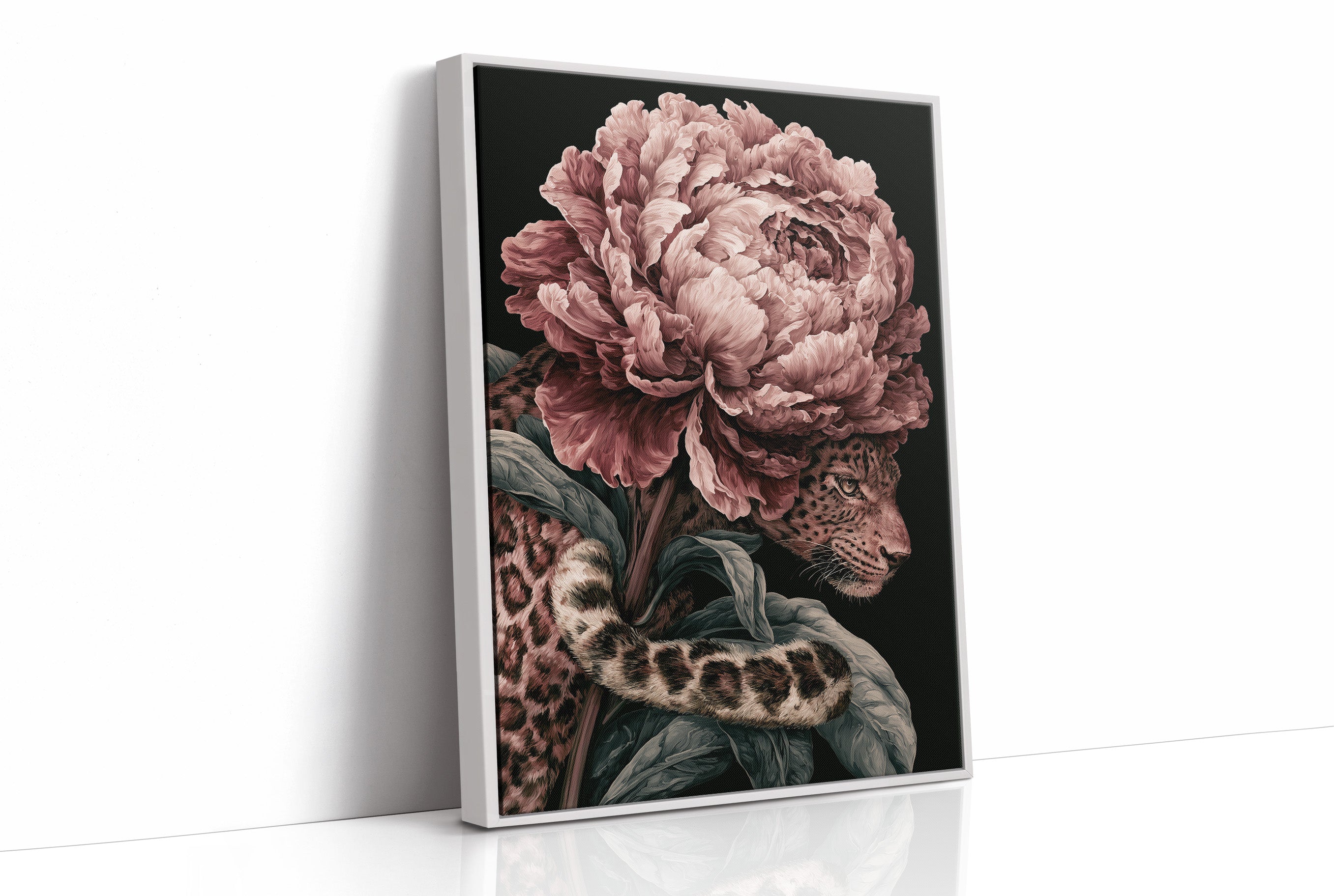 Leopard Beneath the Peony