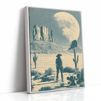 Under a Desert Moon, She Stands Alone