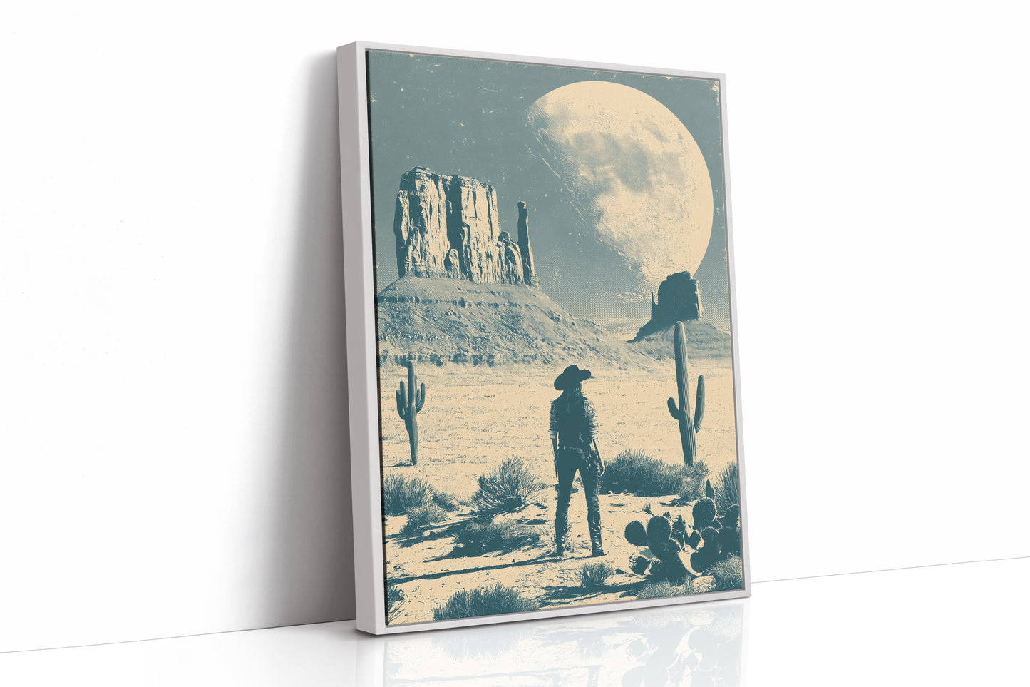 Under a Desert Moon, She Stands Alone