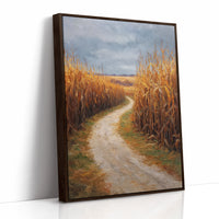 Autumn Path Through Golden Fields