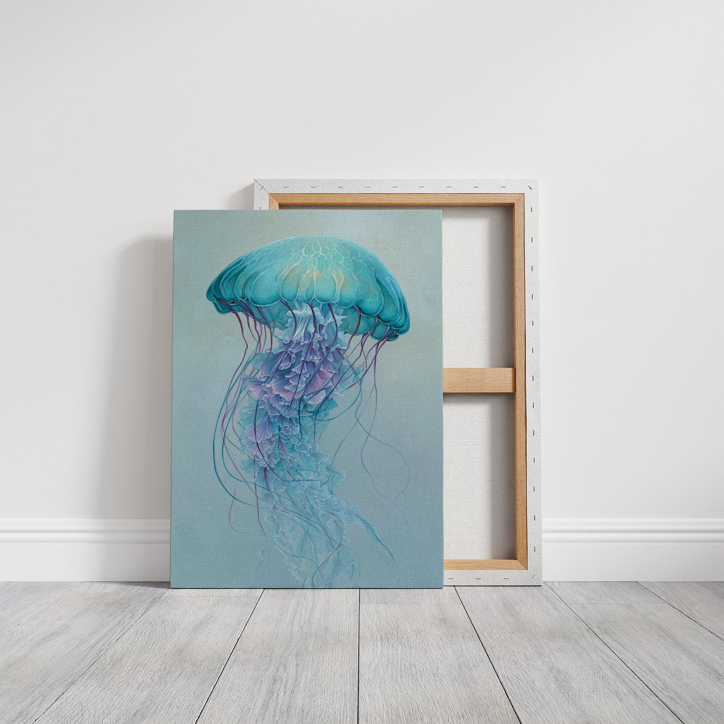 Aqua Bloom Dances Through Glass