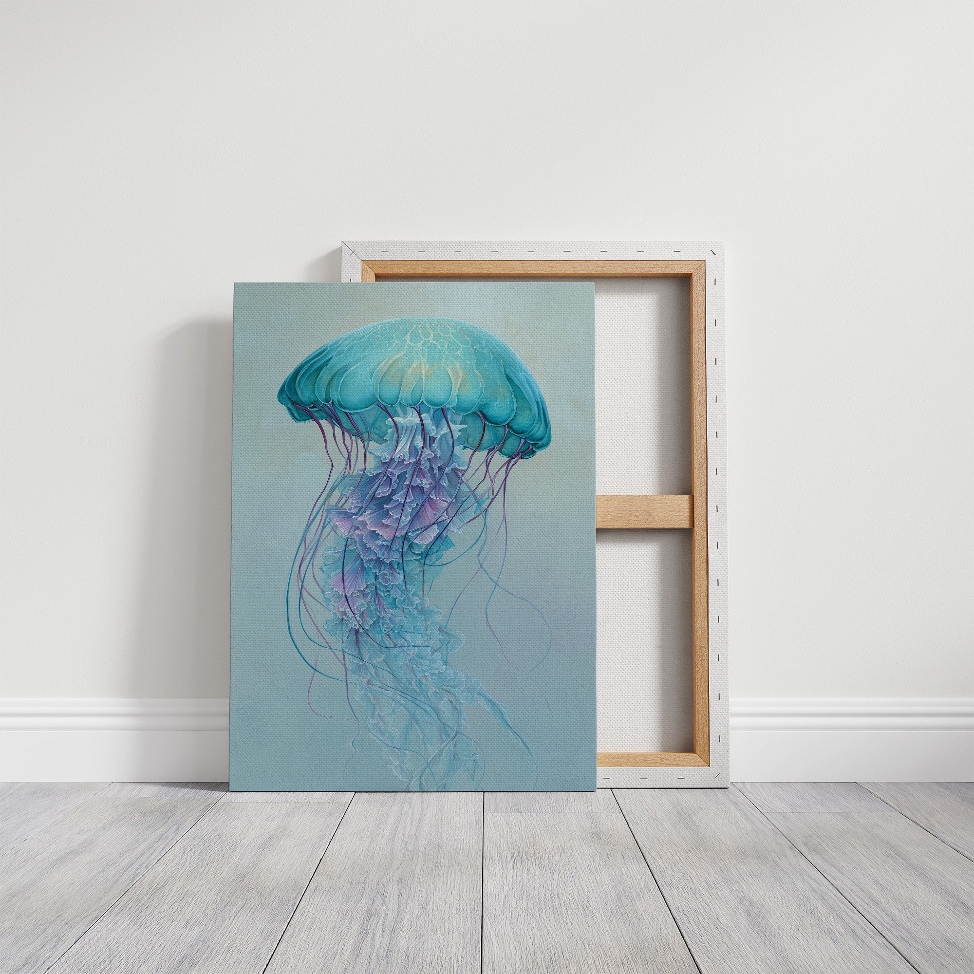 Aqua Bloom Dances Through Glass