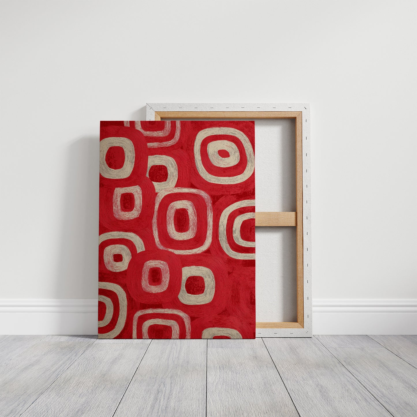 Concentric Rhythm in Red