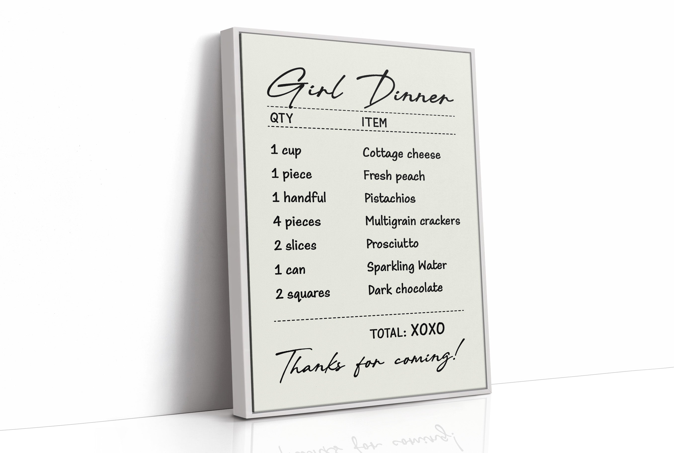 Girl Dinner, Take Three