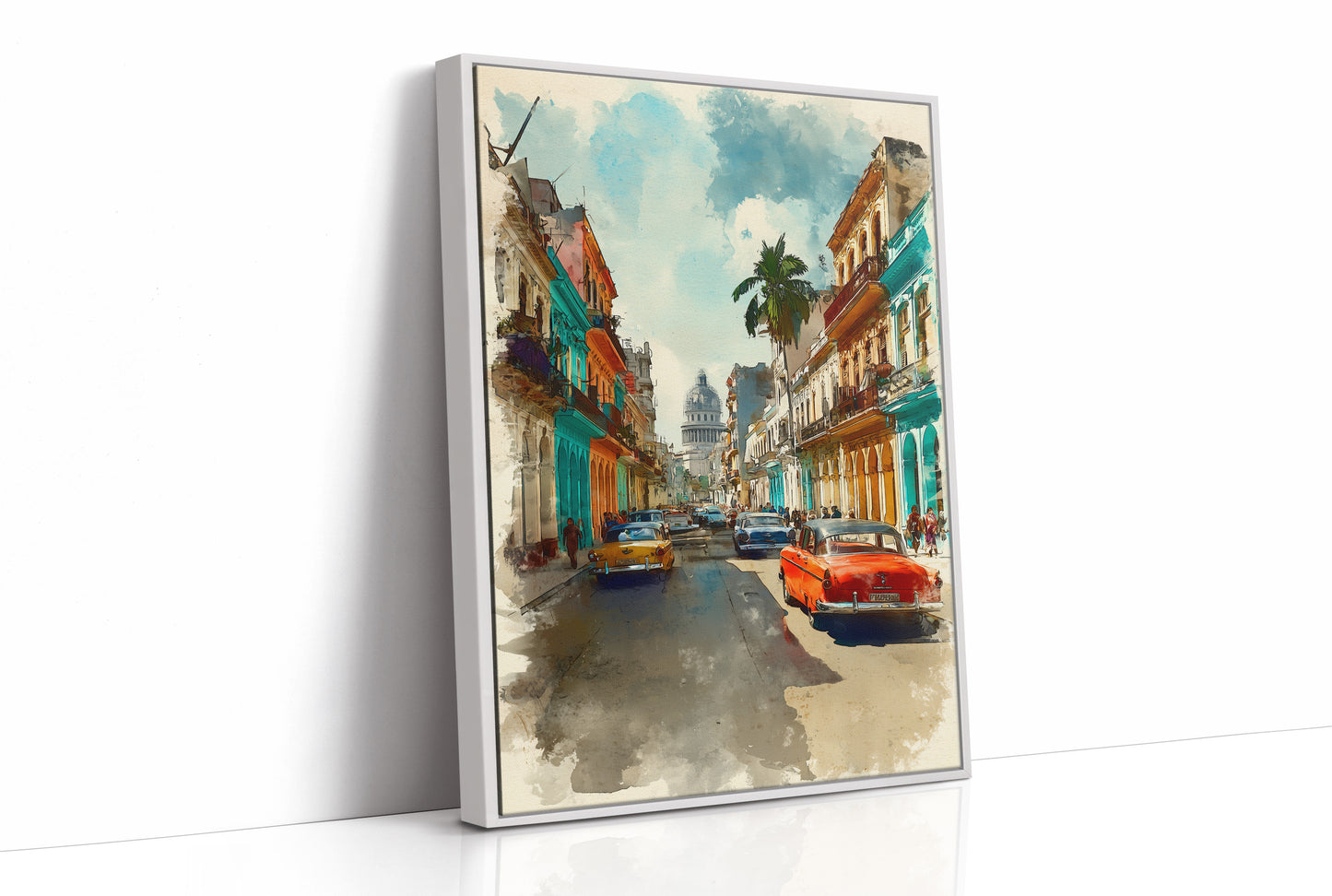 Vintage Havana Street in Sunlight