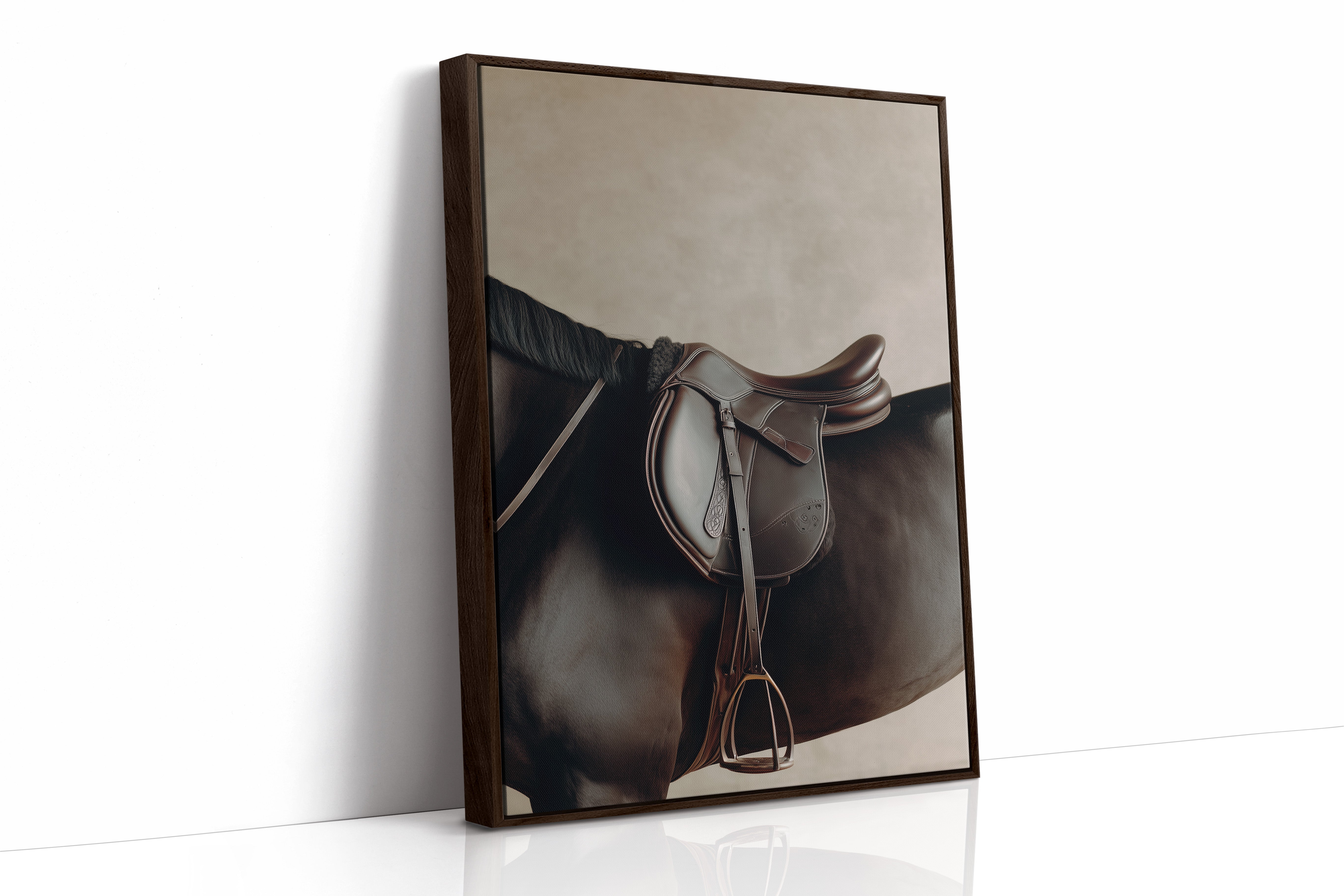 Polished Leather Waits For Morning Ride