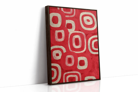 Concentric Rhythm in Red