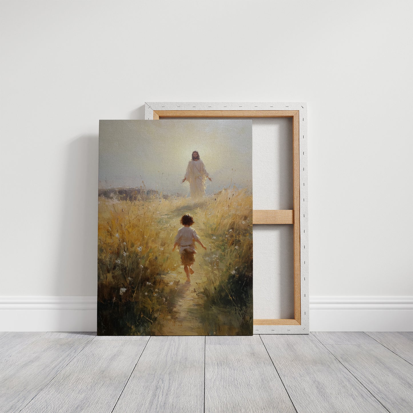 Divine Encounter in Golden Fields