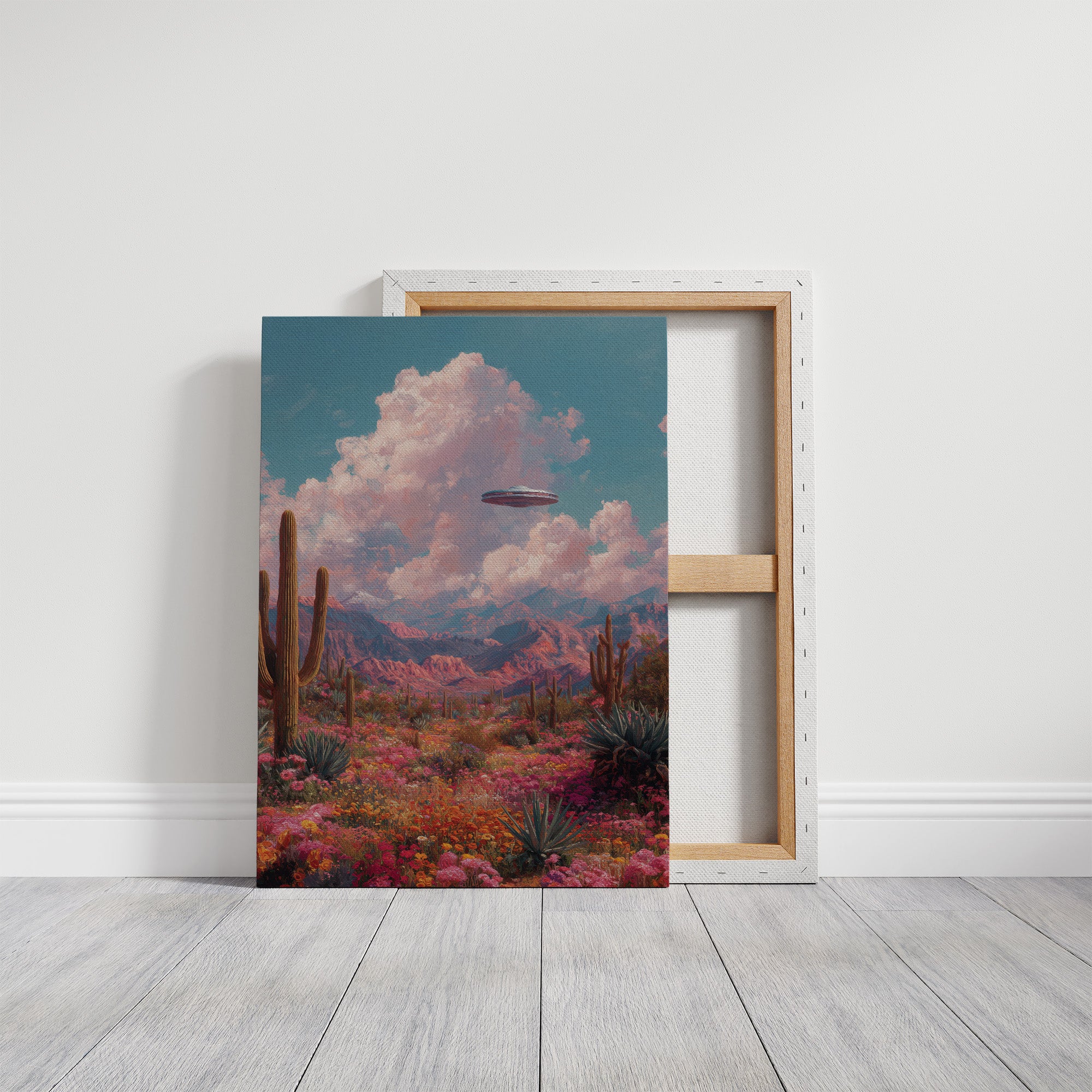 Desert Bloom Beneath Strange Skies