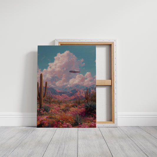 Desert Bloom Beneath Strange Skies