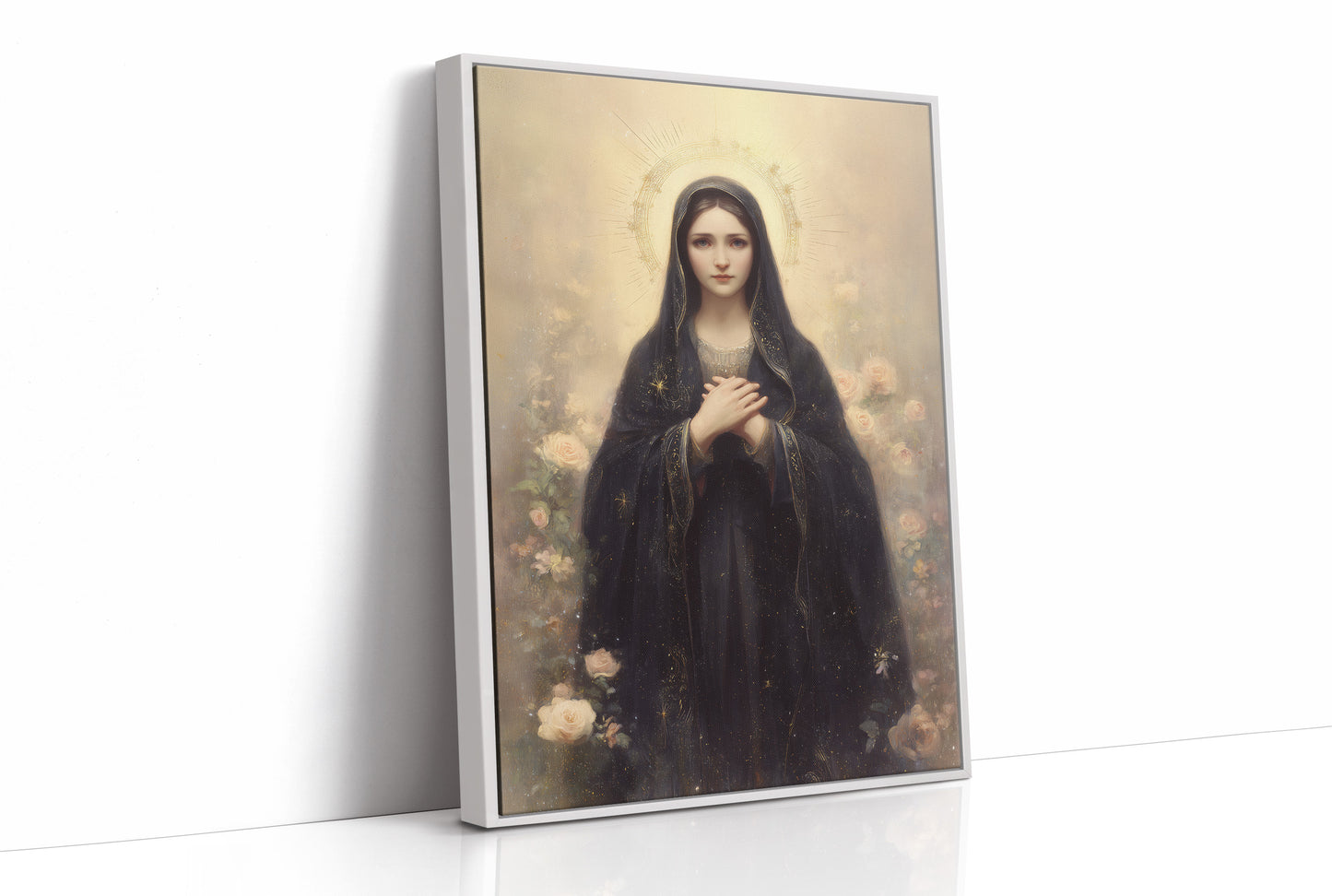 Sacred Light Upon Wooden Table