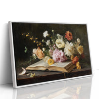 Blooms Rest On Literary Pages