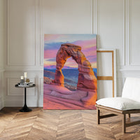 Delicate Arch at Dusk in Painted Sky