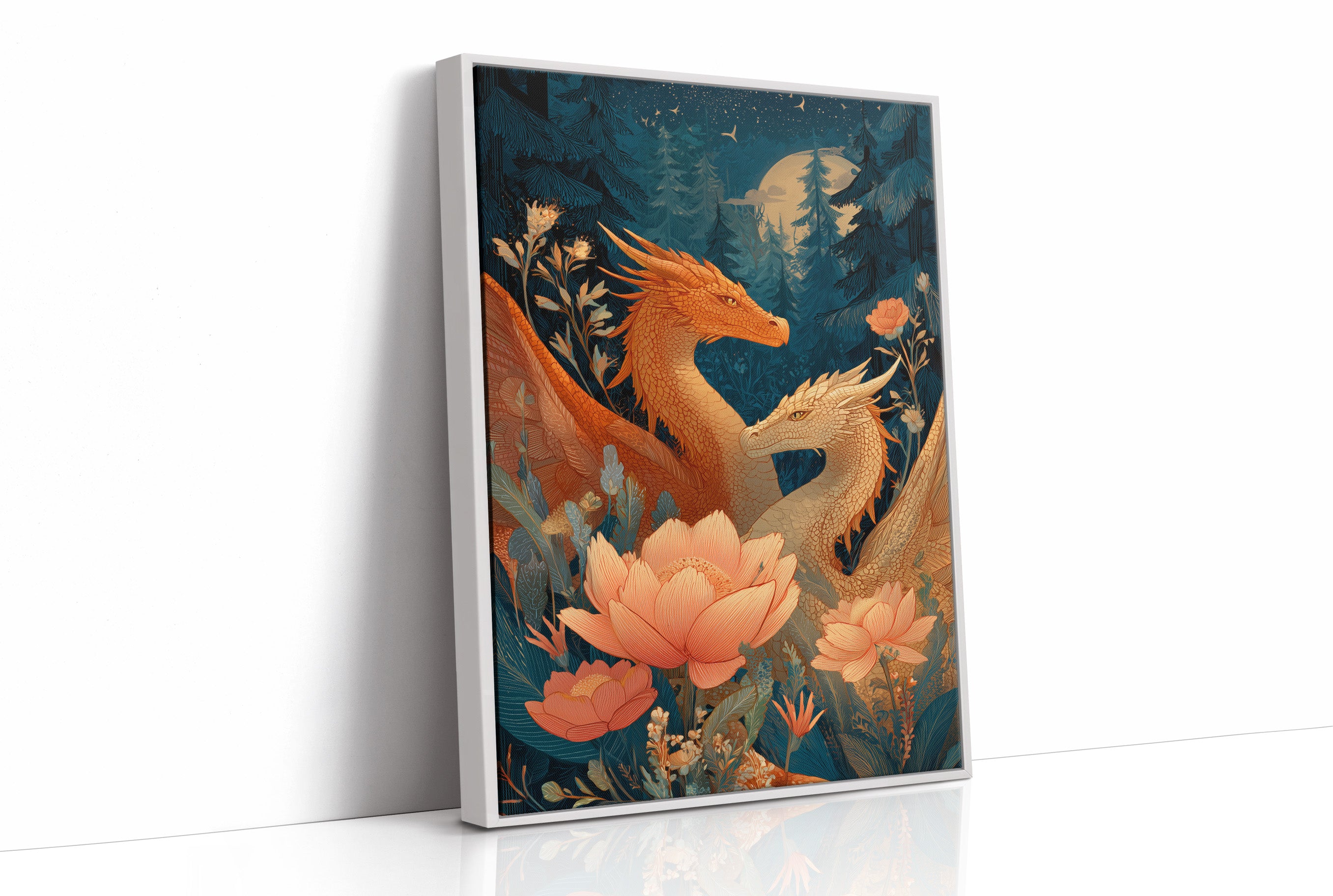 Ancient Scales Among Lotus Blooms