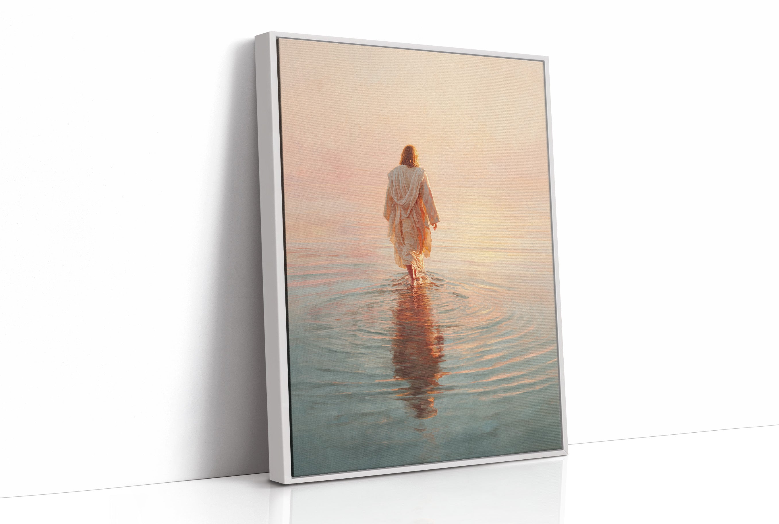 Steps Into Dawn's Gentle Waters