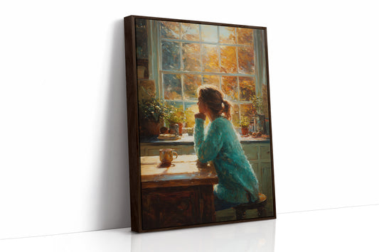Autumn Light Through Kitchen Windows