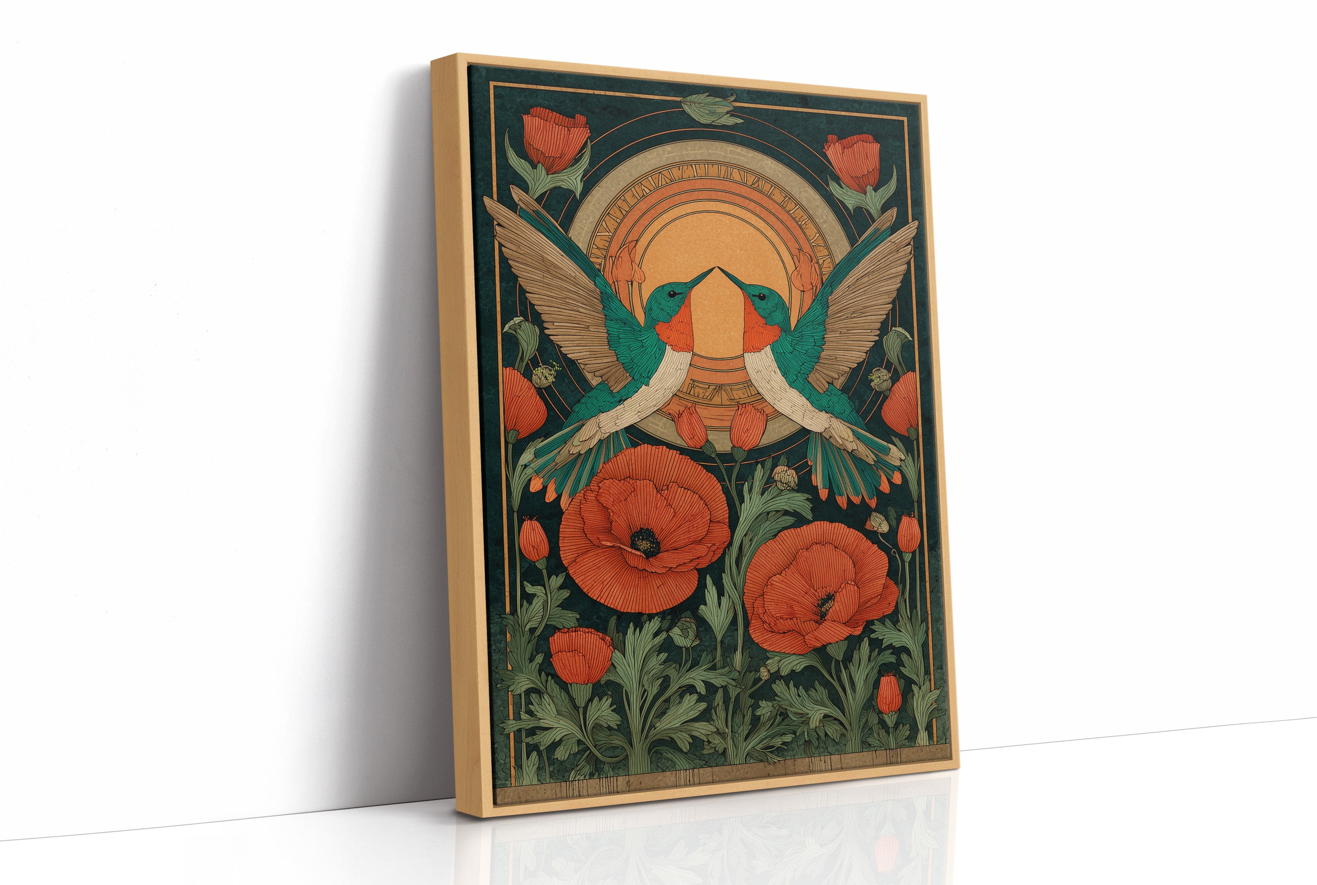 Twin Wings In Golden Bloom