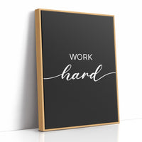 Work Hard Script Typography