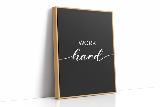 Work Hard Script Typography