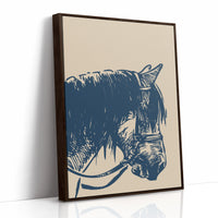 Midnight Blue Stallion Speaks Softly