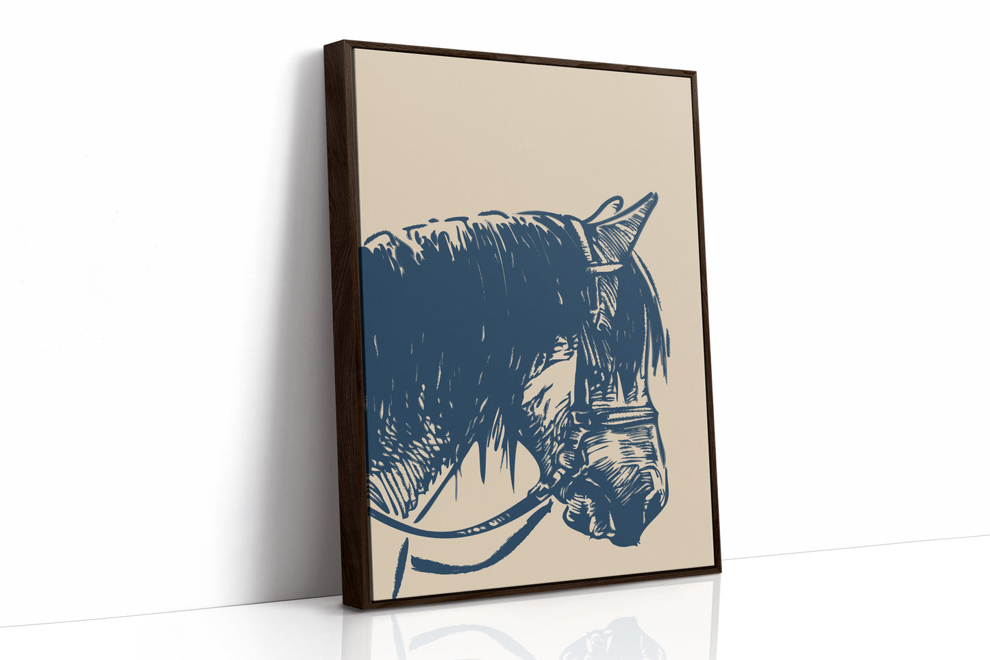 Midnight Blue Stallion Speaks Softly