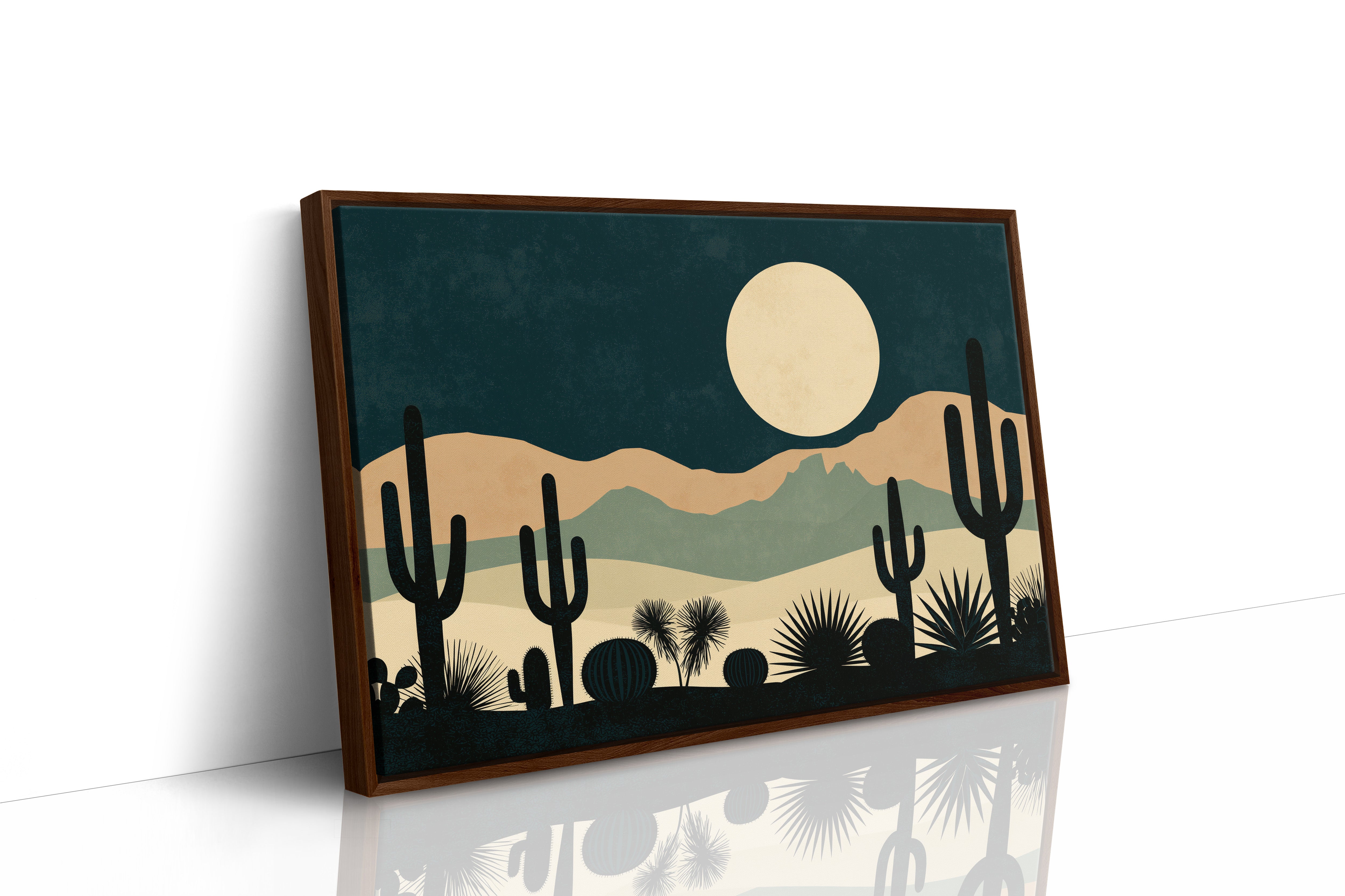 Cactus Garden Beneath the Moon