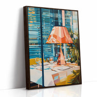 Coral Lamp Lights Summer Evening