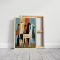 Herd Watcher Mid-Century Print