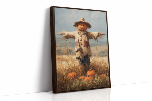 Harvest Guardian Watches Golden Fields
