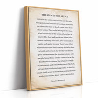 The Man In The Arena Roosevelt Quote
