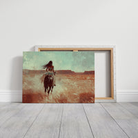 Spirit Rider Through Painted Canyons