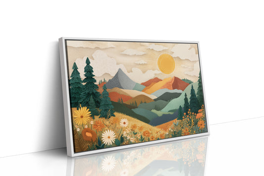 Daisies Catch Mountain Morning Light