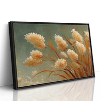 Pampas Plumes Against Sage Sky