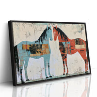 Two Horses, Painted Sides