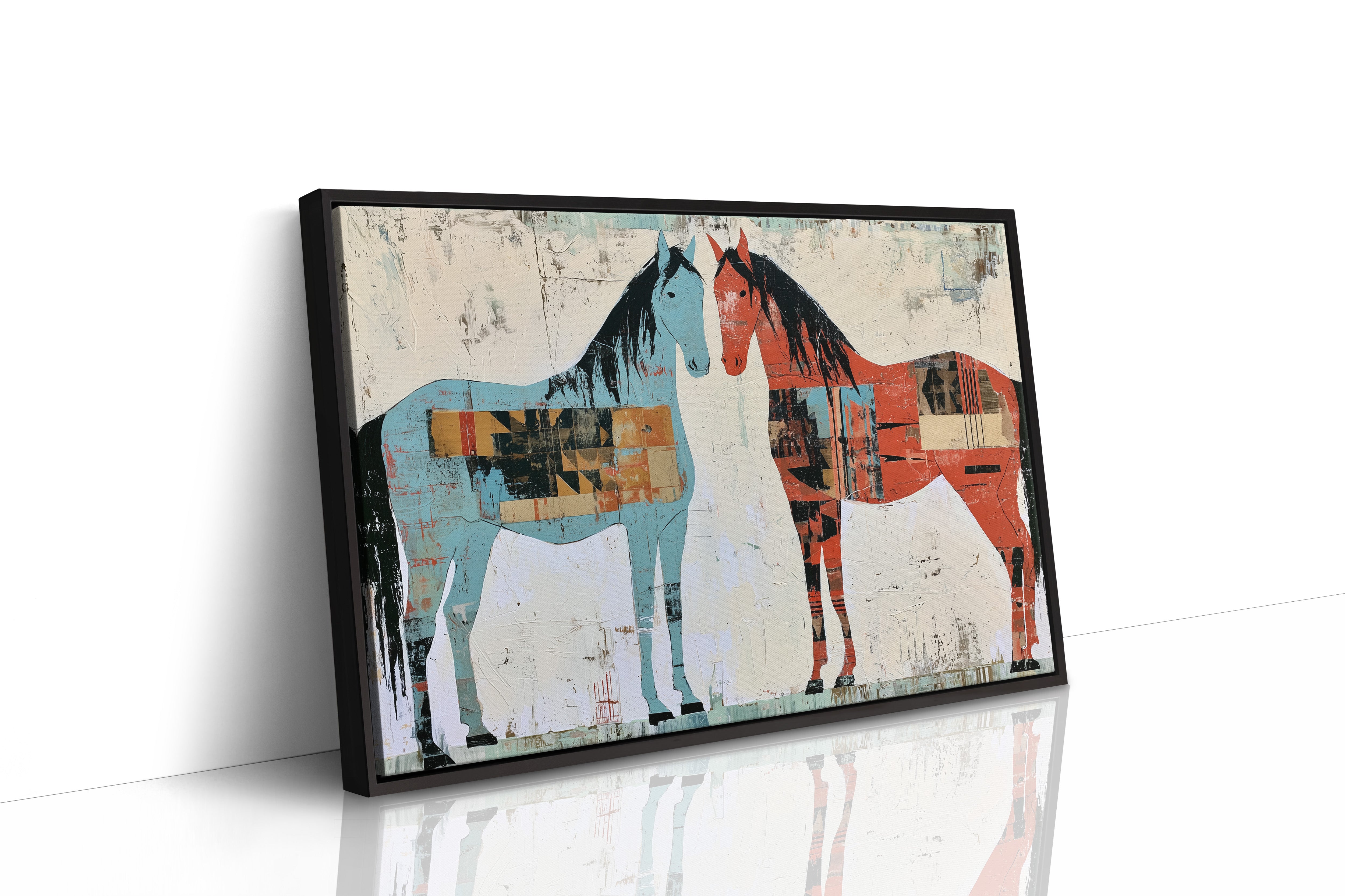 Two Horses, Painted Sides