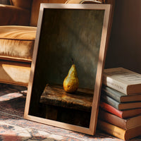 Solitary Pear In Golden Hour