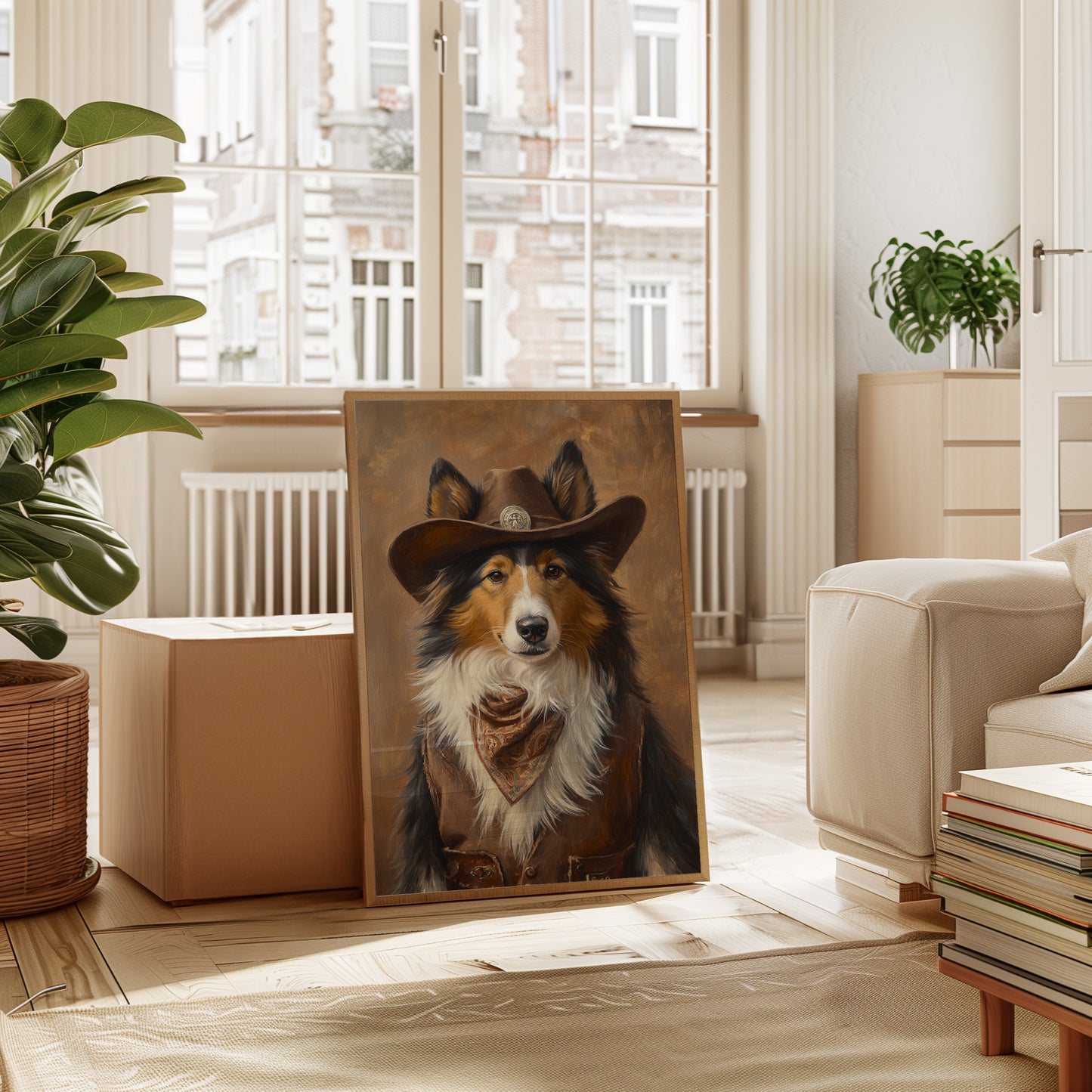 Rough Collie Sheriff of the High Plains