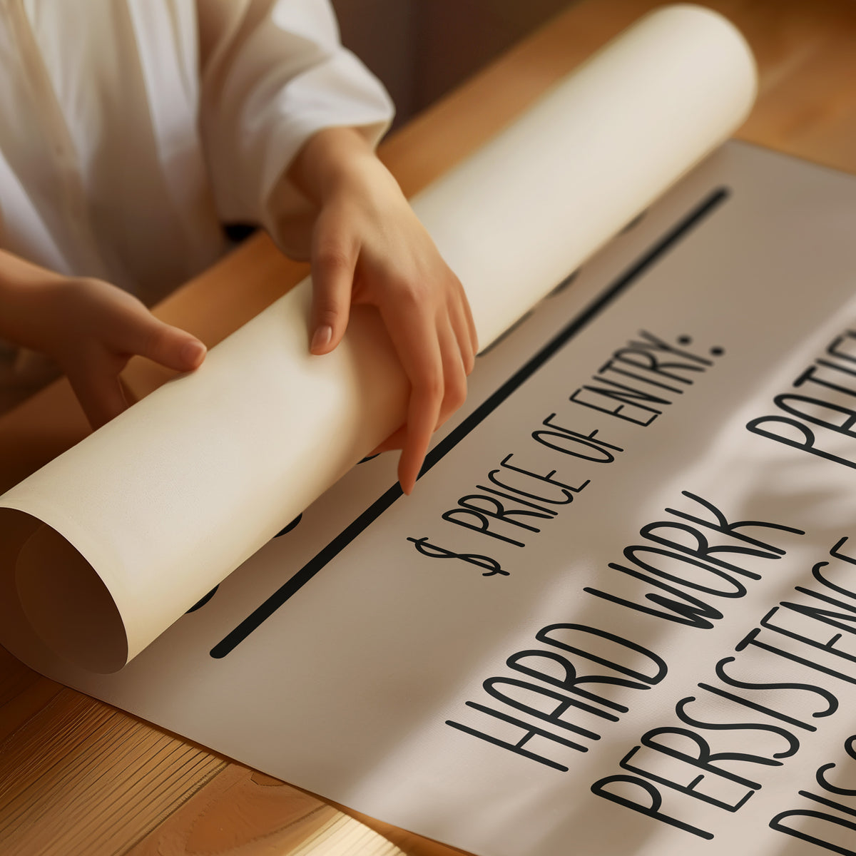 Success: Price of Entry Typography