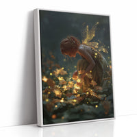 Glowing Petals Under Fairy Touch