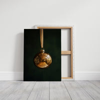 Golden Ornament Photography Print - Elegant Holiday Decor - Gallery Canvas image 9