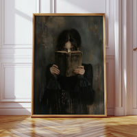 The Reader in Velvet Shadows