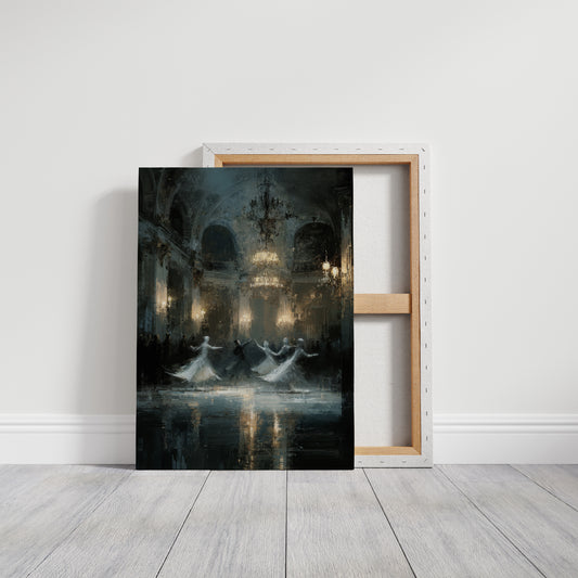 Glistening Steps Under Crystal Light