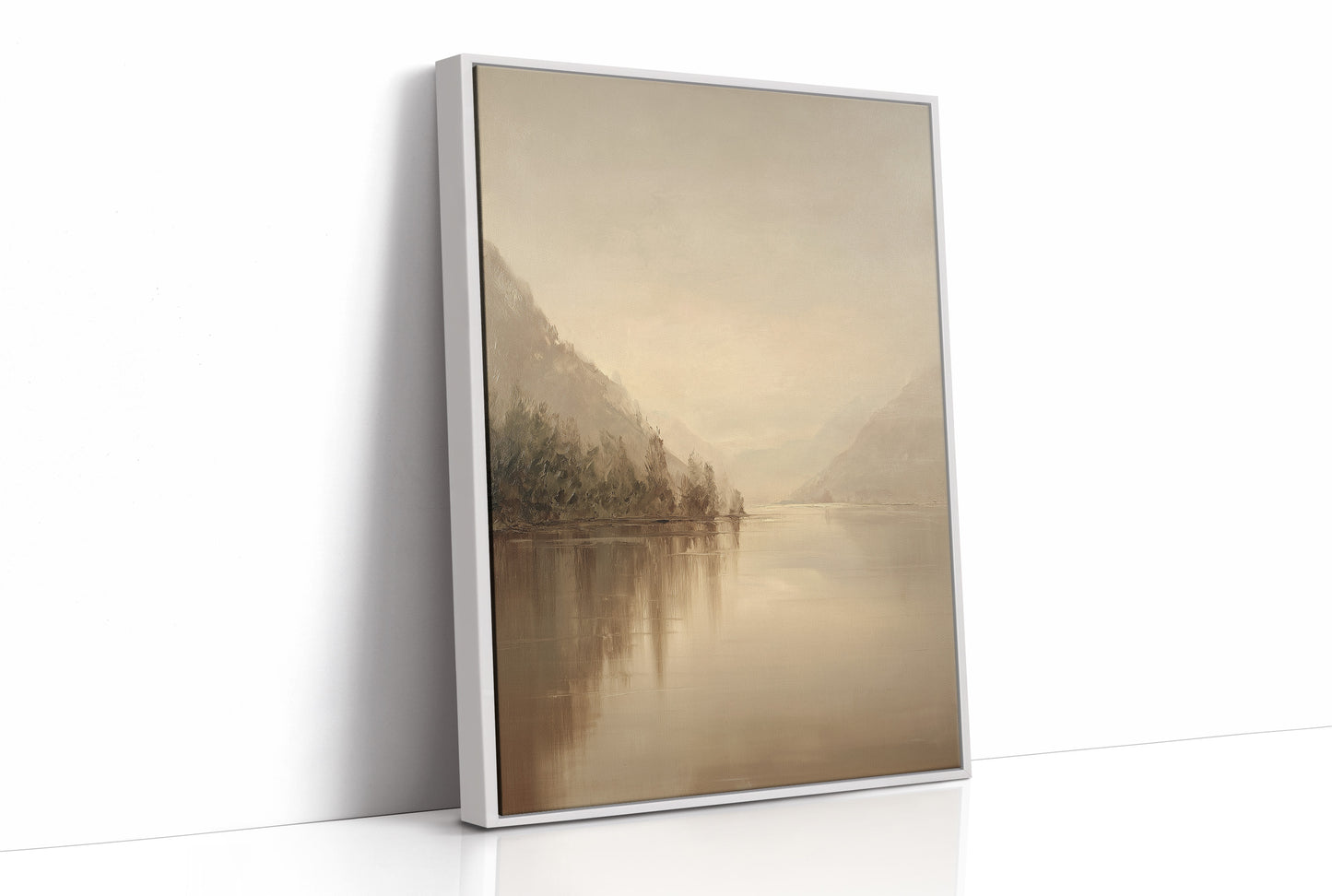 Mist Lingers Over Still Waters