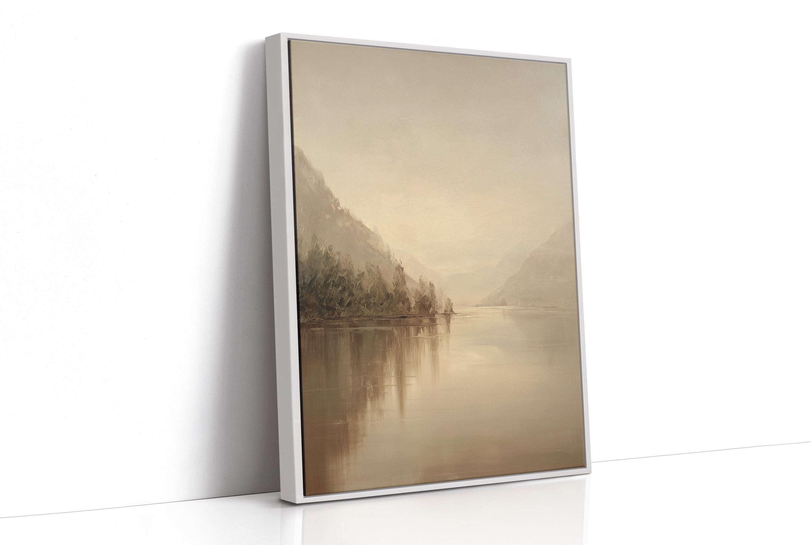 Mist Lingers Over Still Waters