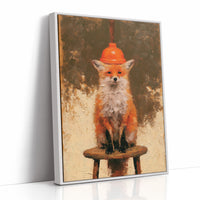 Fox With A Plunger Hat