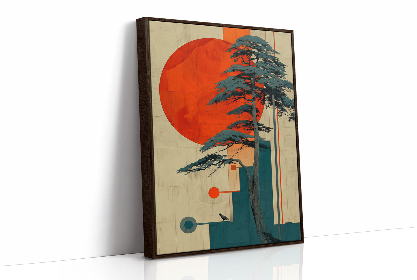 Teal Pines Meet Rising Sun