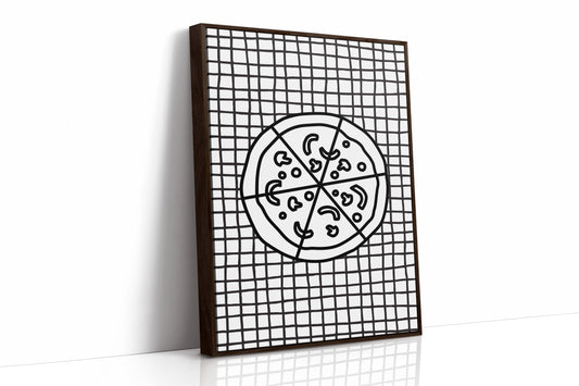 Pizza Stories On Checkered Cloth