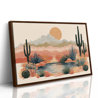 Desert Oasis at Golden Hour