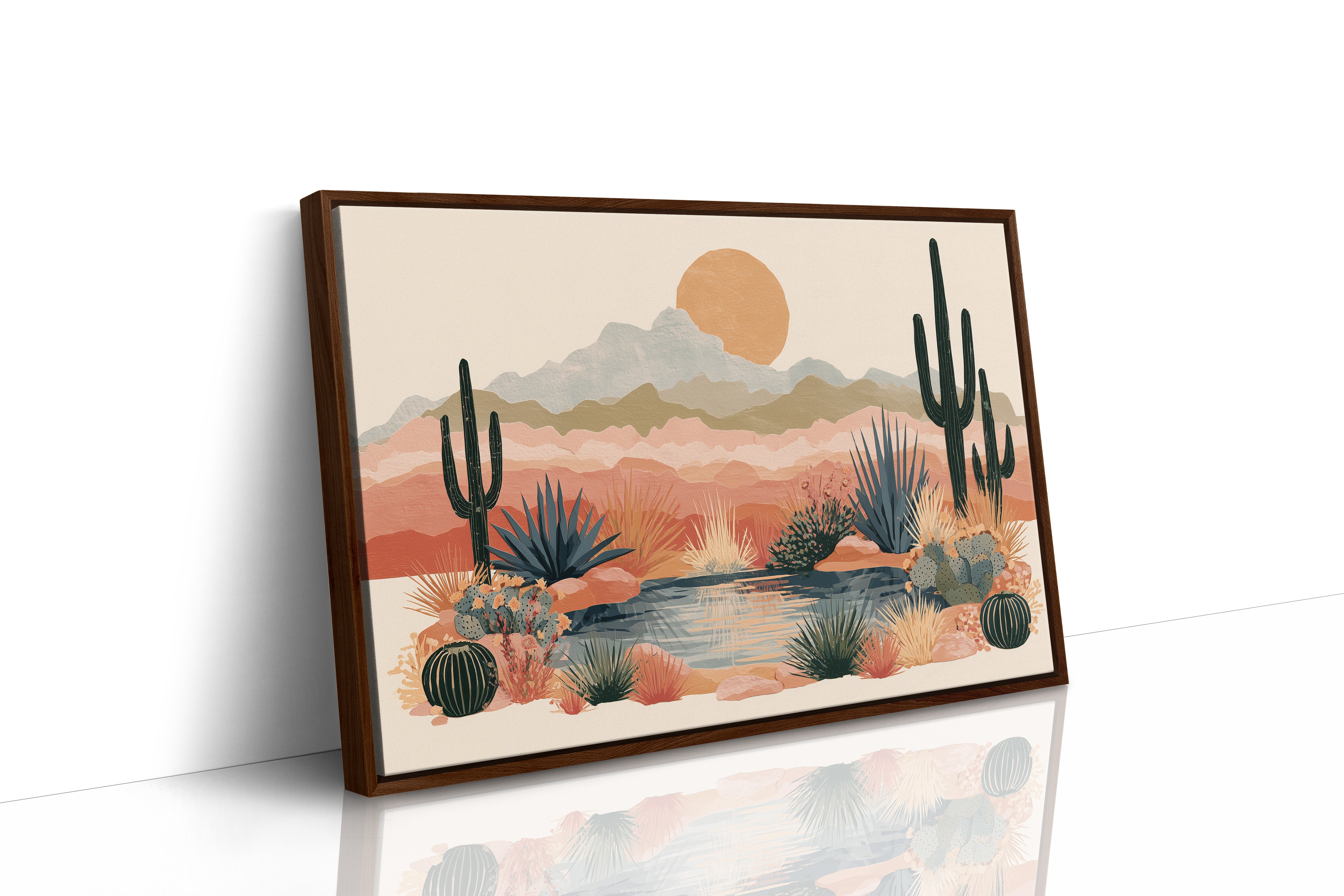 Desert Oasis at Golden Hour